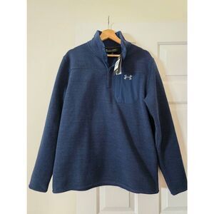 Under Armour Sweatshirt Mens L Specialist Henley Loose ColdGear Fleece NWT $80